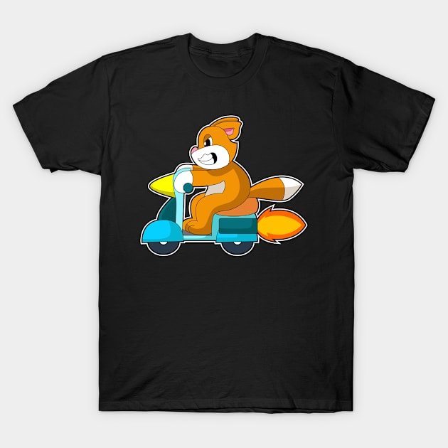 Cat Scooter T-Shirt by Markus Schnabel